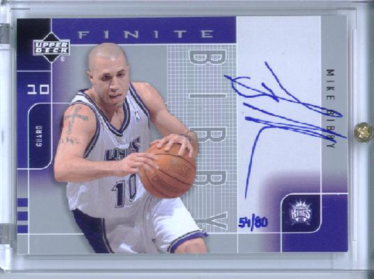 Mike Bibby 2002-03 Finite, Signatures #MB-A (#54/80)