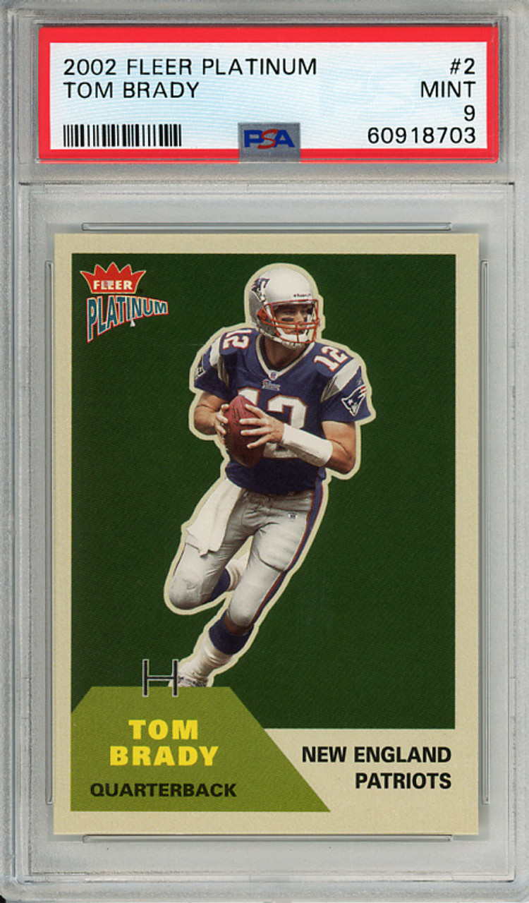 Tom Brady 2002 Platinum #2 PSA 9 Mint (#60918703)