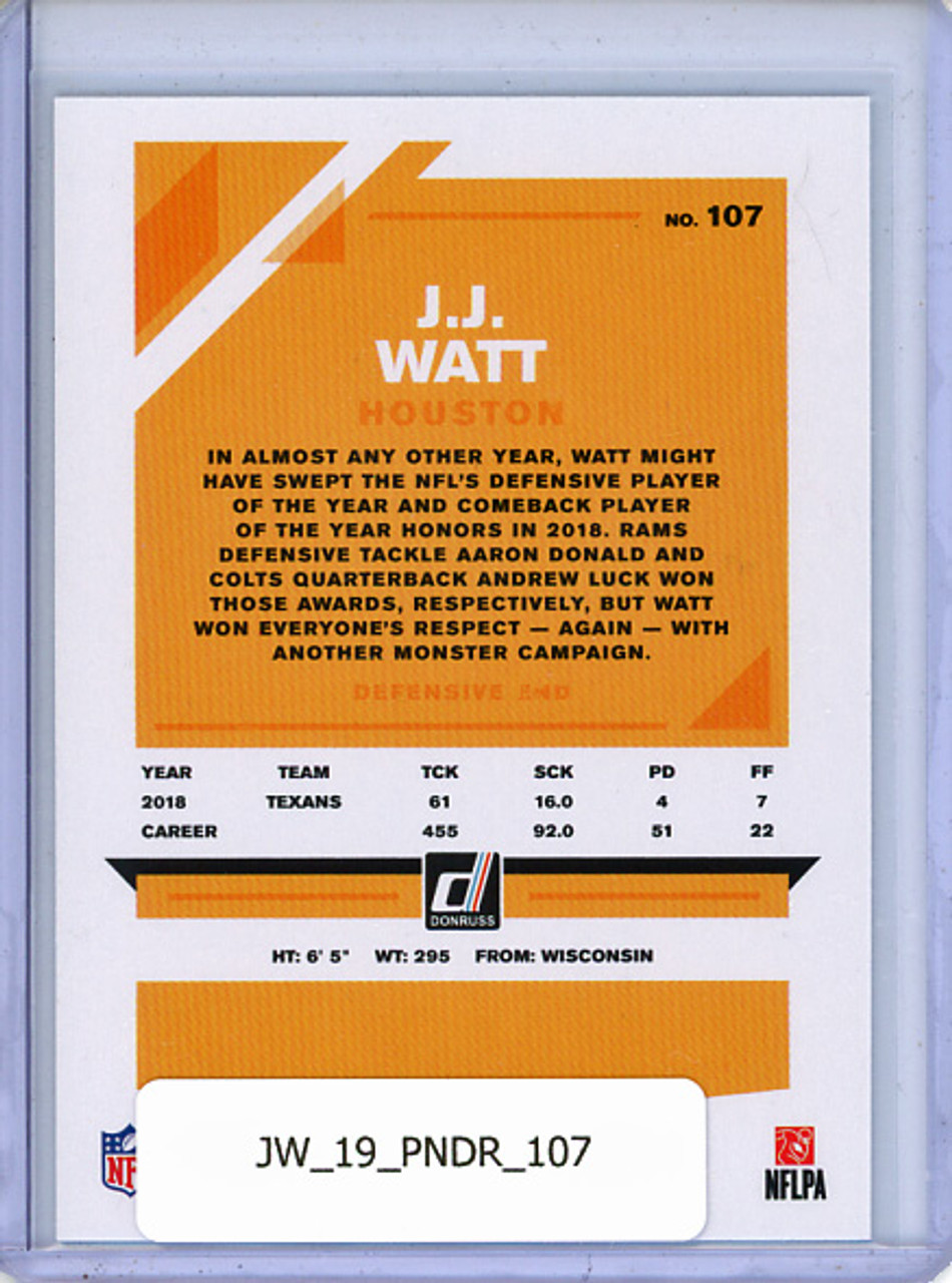J.J. Watt 2019 Donruss #107