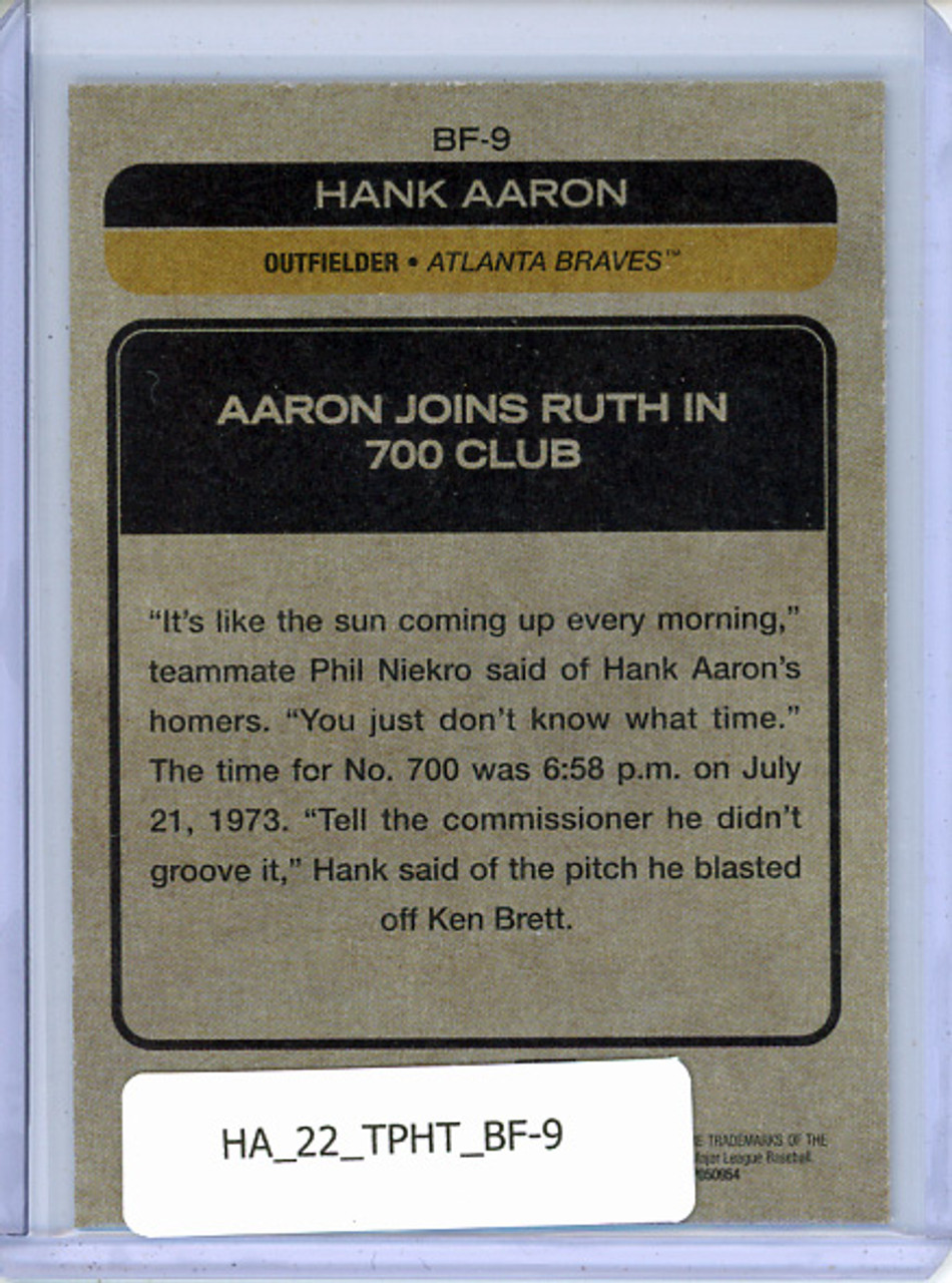 Hank Aaron 2022 Heritage, Baseball Flashbacks #BF-9