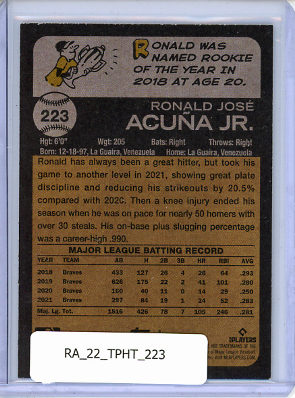 Ronald Acuna Jr. 2022 Heritage #223