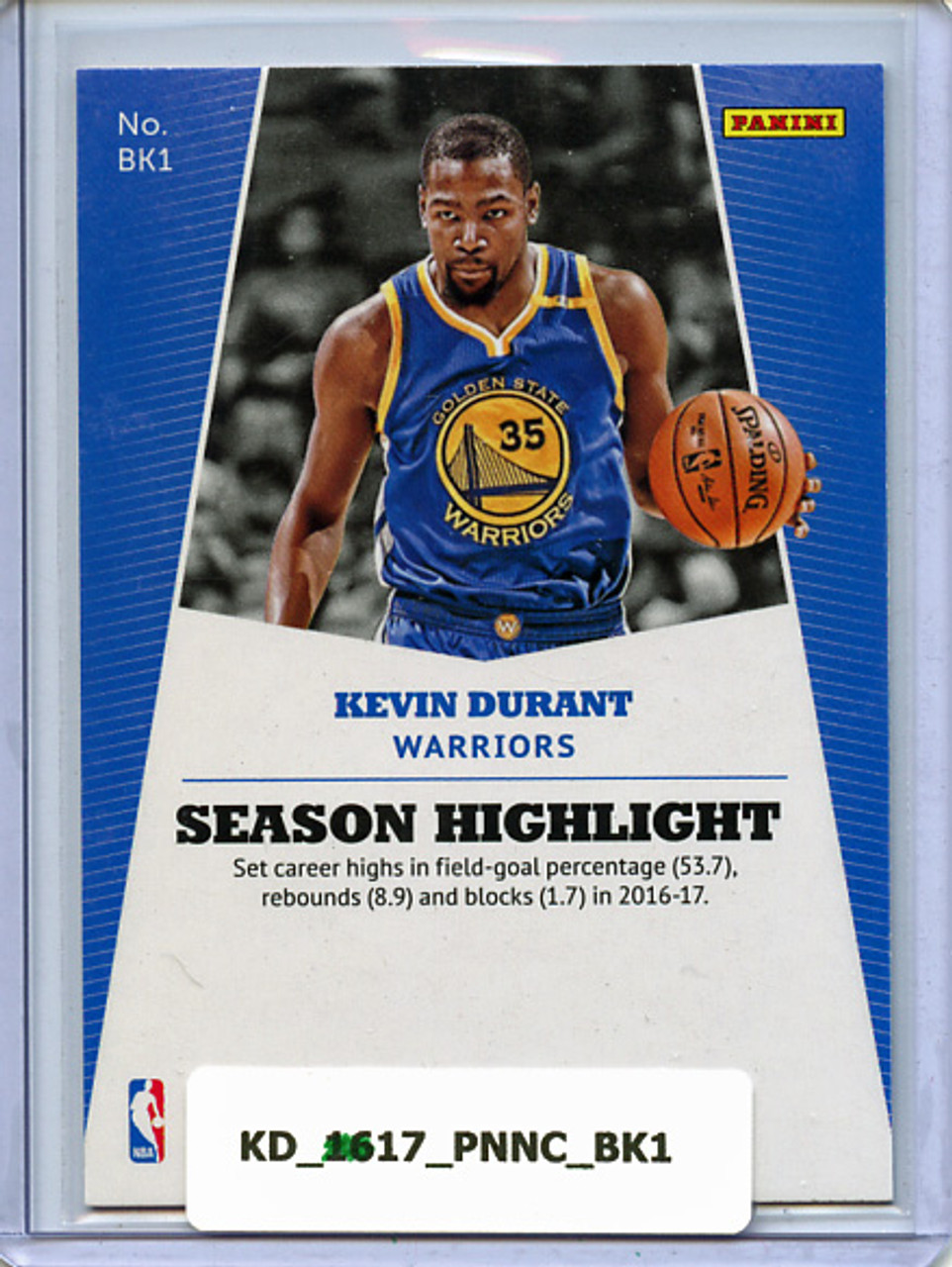 Kevin Durant 2017 Panini National Convention #BK1