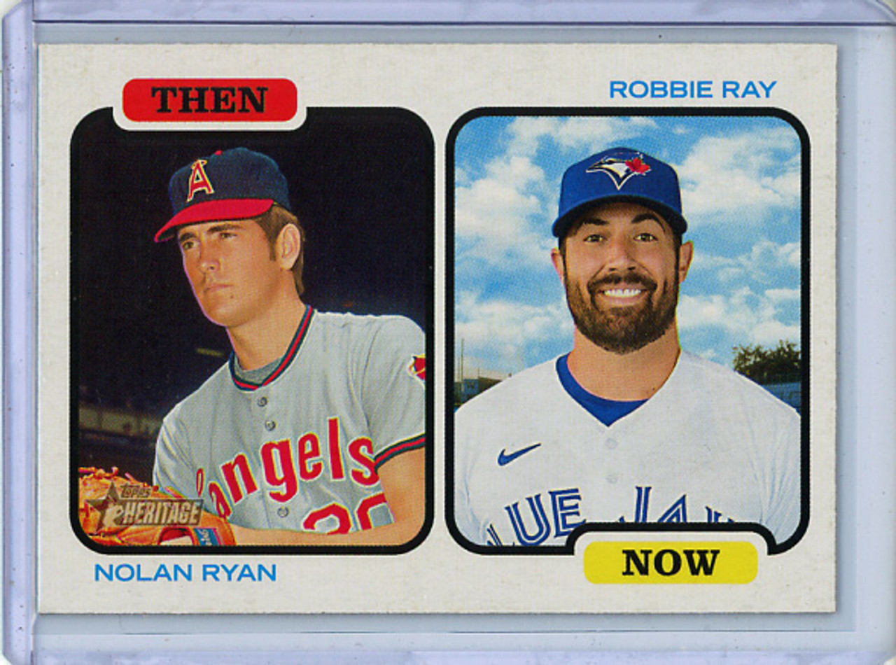 Nolan Ryan, Robbie Ray 2022 Heritage, Then and Now #TAN-RR