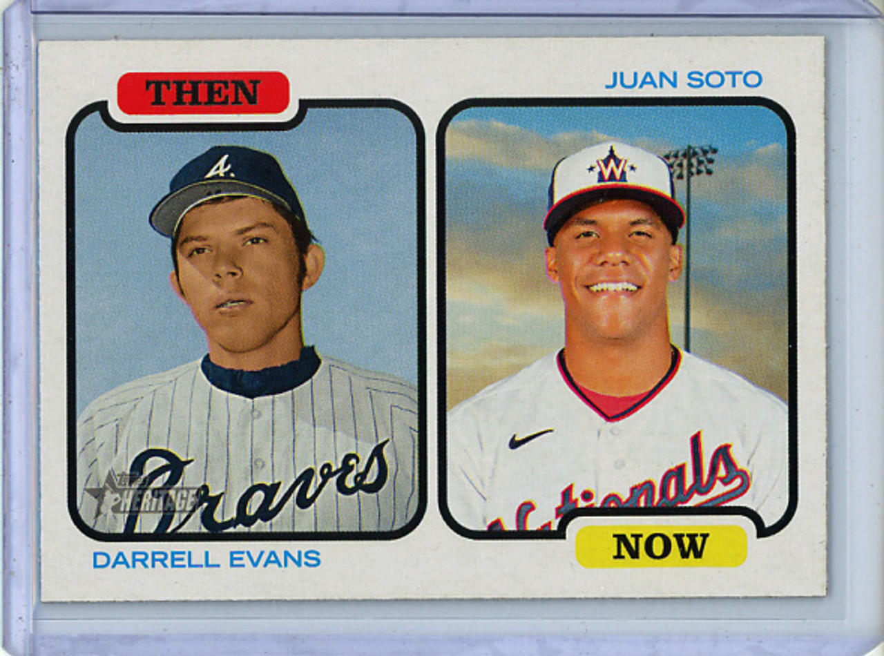 Darrell Evans, Juan Soto 2022 Heritage, Then and Now #TAN-ES