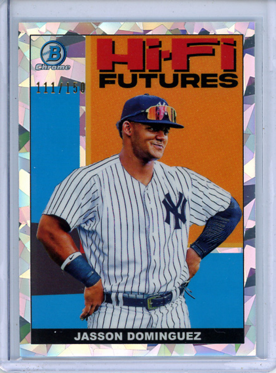 Jasson Dominguez 2022 Bowman Chrome, Hi-Fi Futures #HIFI-11 Atomic Refractors (#111/150)