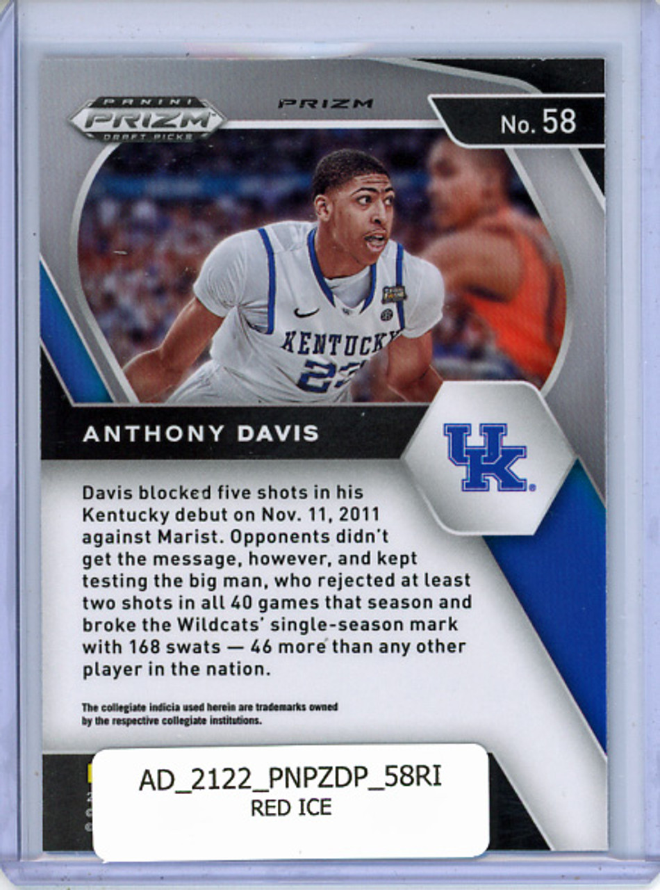 Anthony Davis 2021-22 Prizm Draft Picks #58 Red Ice