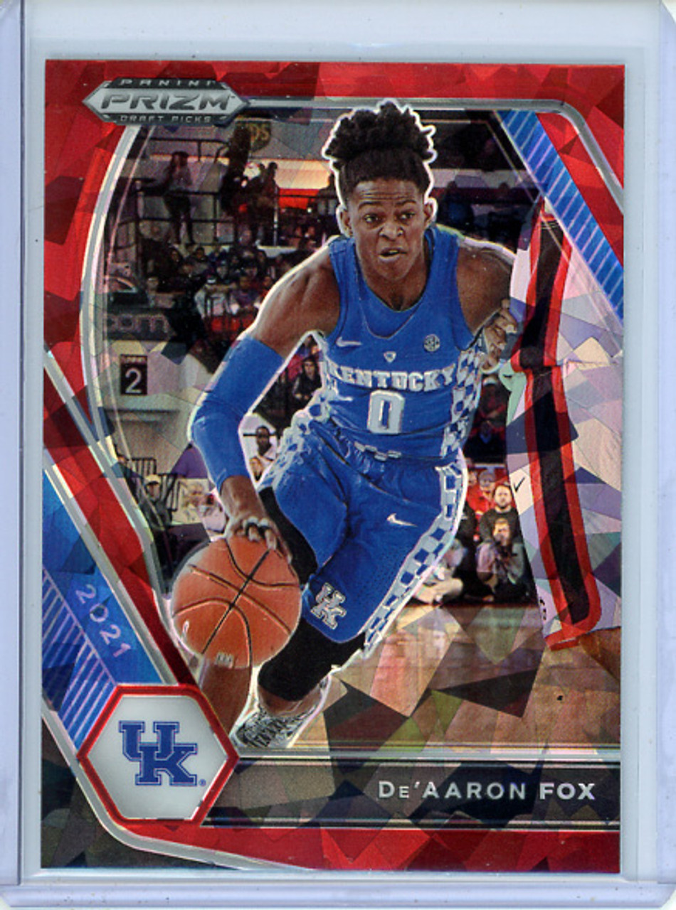 De'Aaron Fox 2021-22 Prizm Draft Picks #72 Red Ice