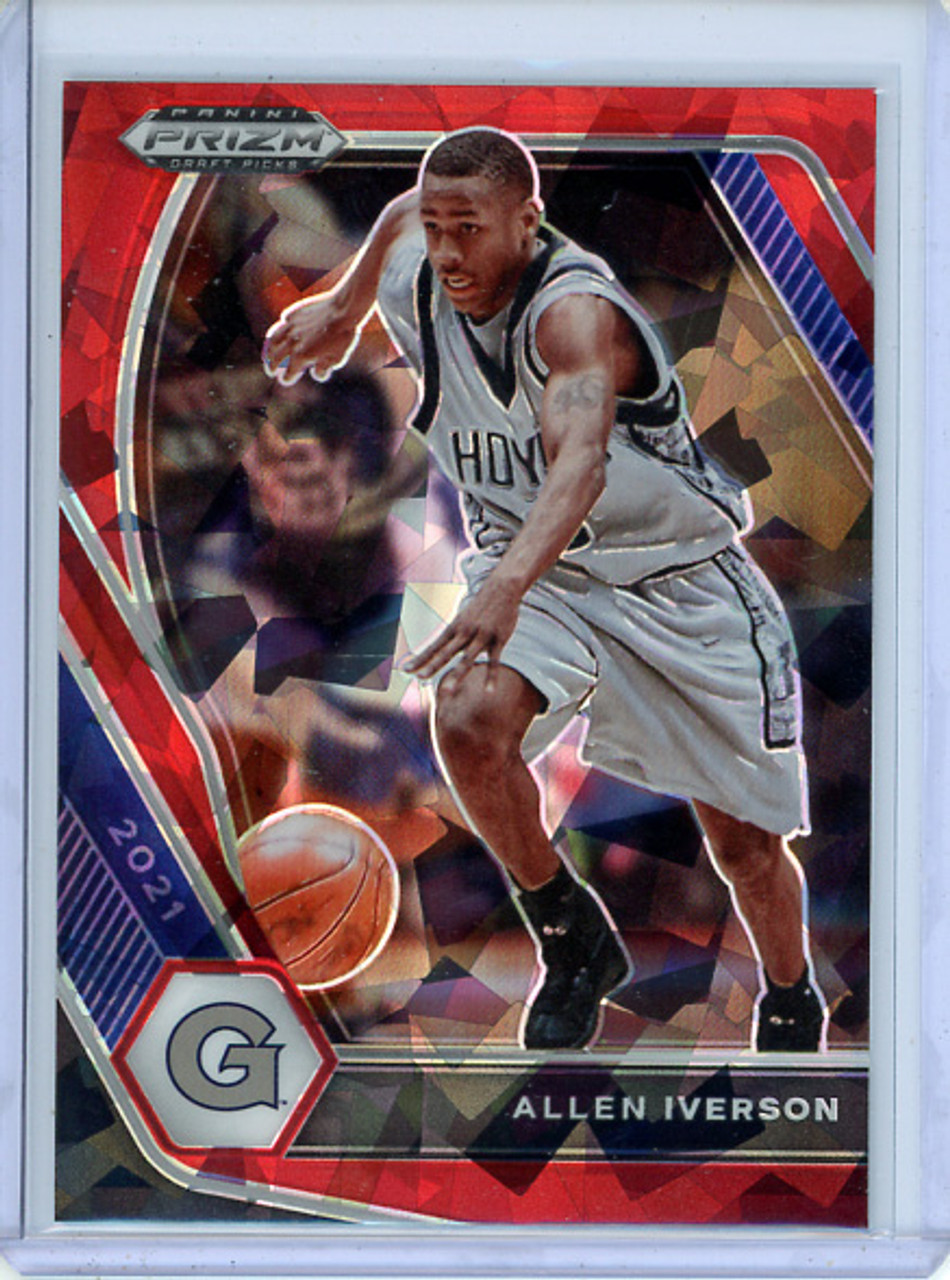 Allen Iverson 2021-22 Prizm Draft Picks #85 Red Ice