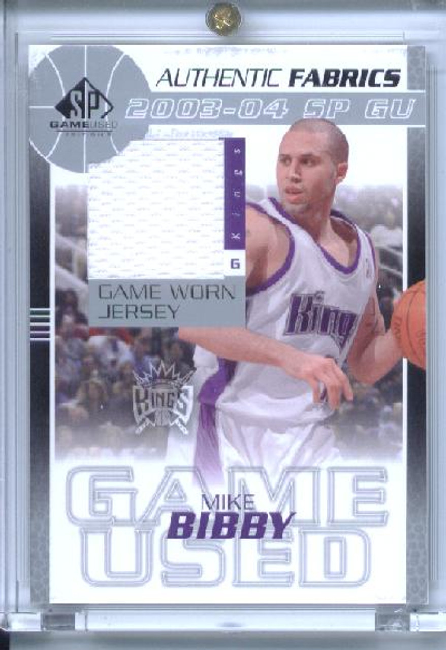 Mike Bibby 2003-04 SP Game Used, Authentic Fabrics #MB-J