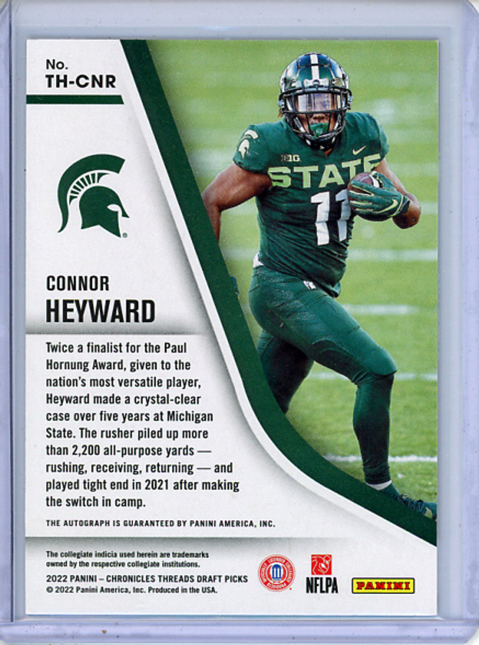 Connor Heyward 2022 Chronicles Draft Picks, Threads Rookie Signatures #TH-CNR (1)