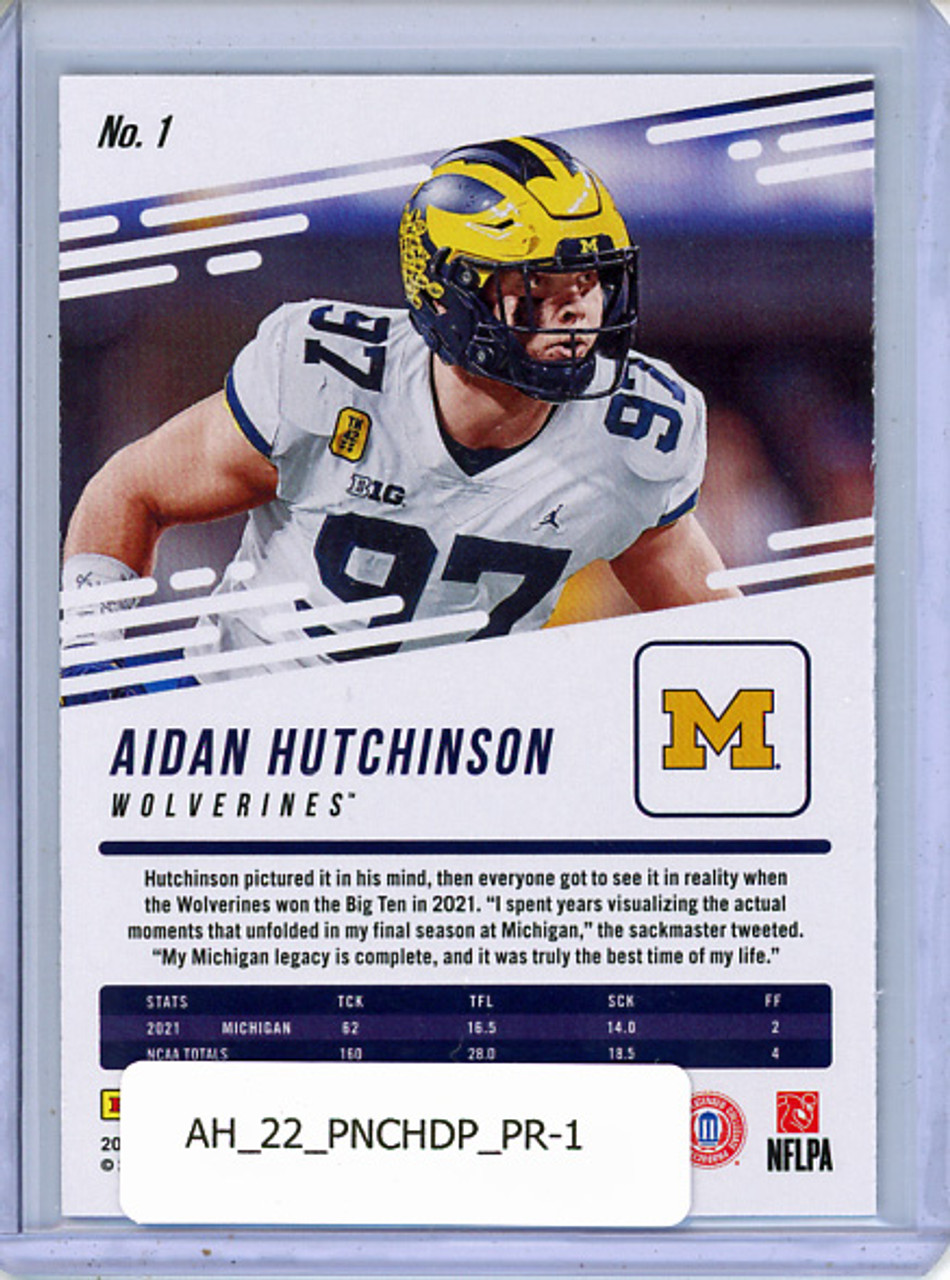 Aidan Hutchinson 2022 Chronicles Draft Picks, Prestige #1