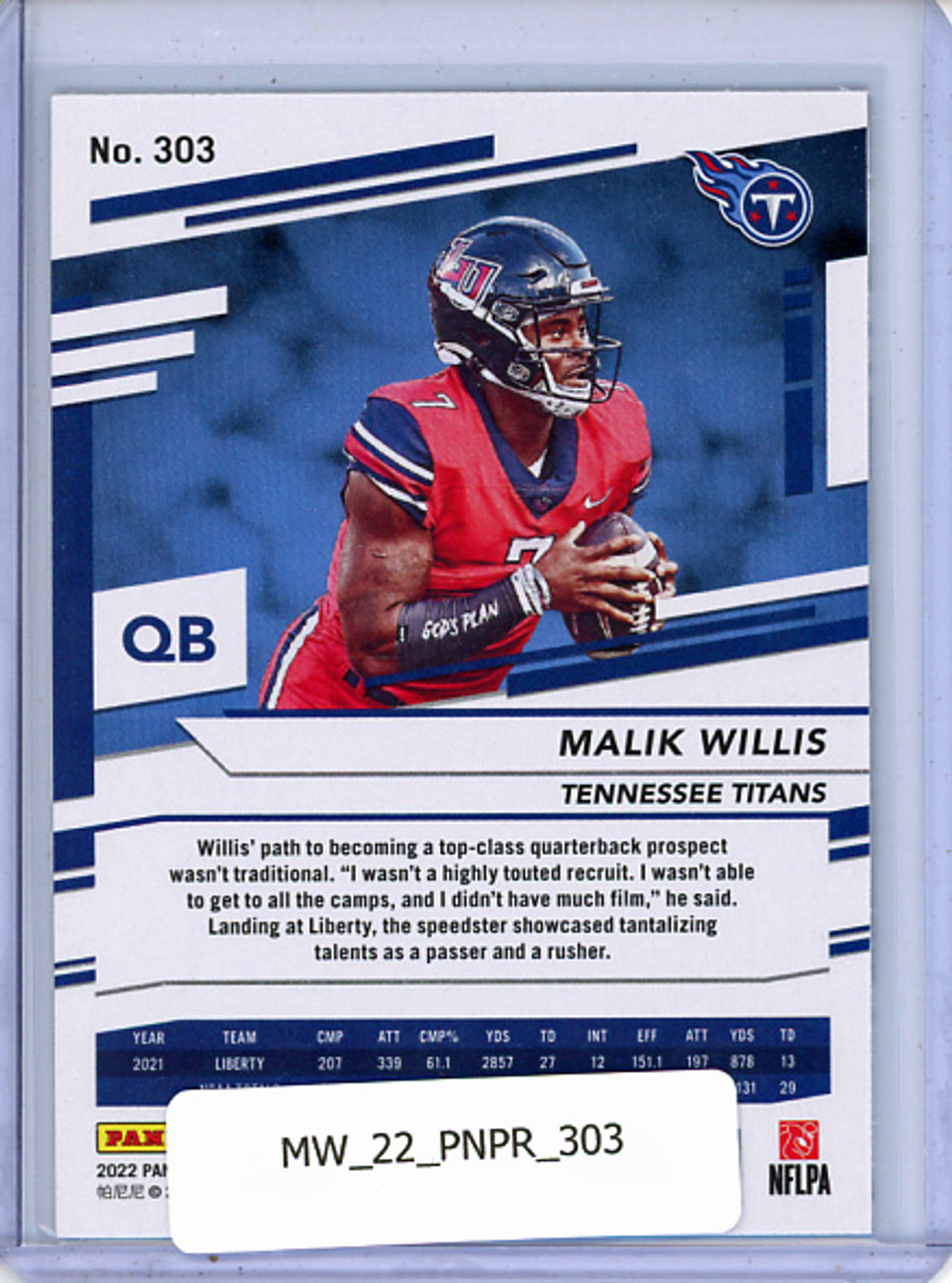 Malik Willis 2022 Prestige #303