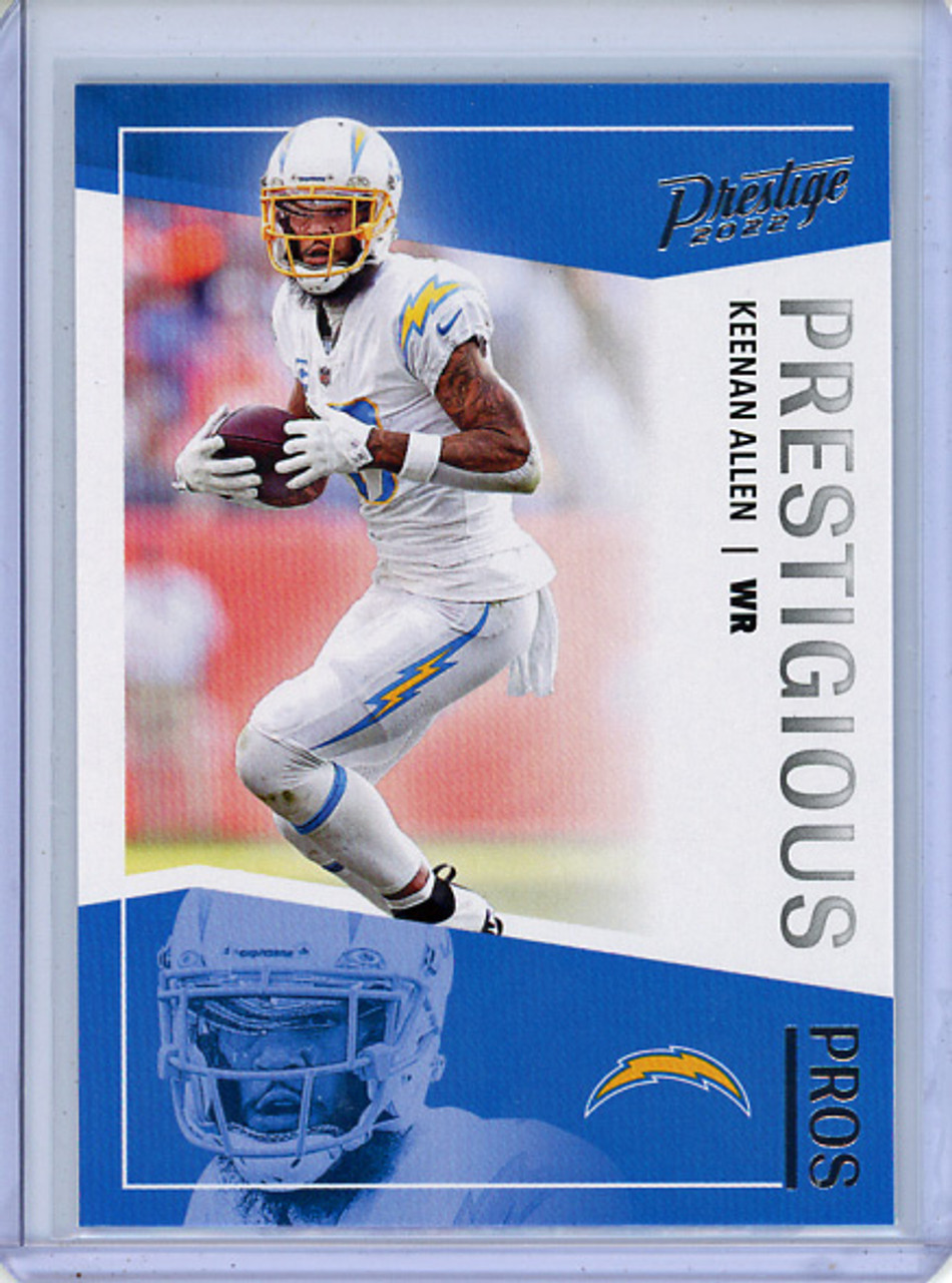 Keenan Allen 2022 Prestige, Prestigious Pros #PP-8