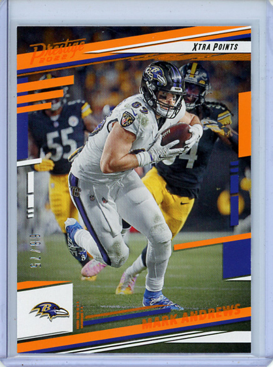 Mark Andrews 2022 Prestige #22 Xtra Points Orange (#68/75)