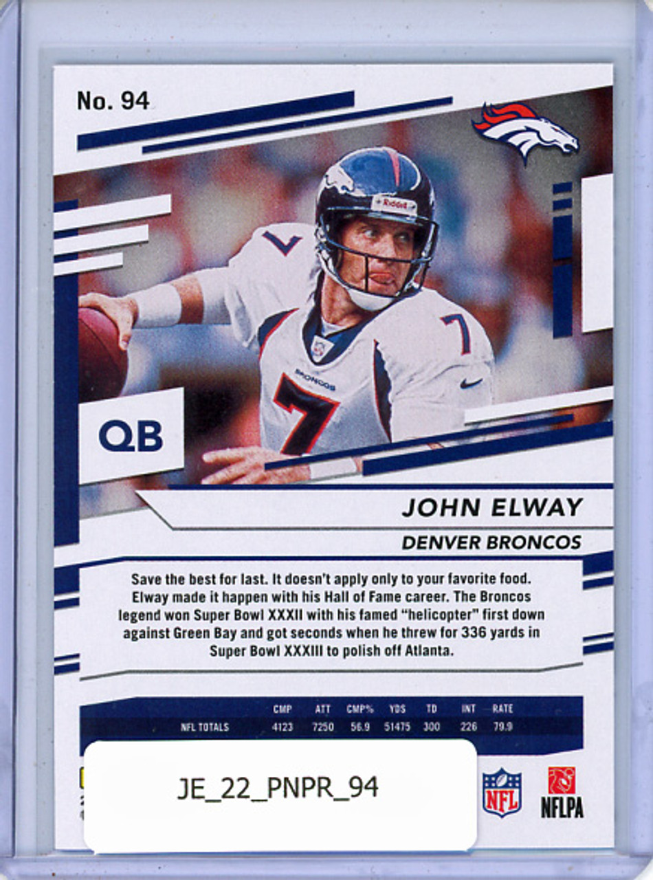 John Elway 2022 Prestige #94