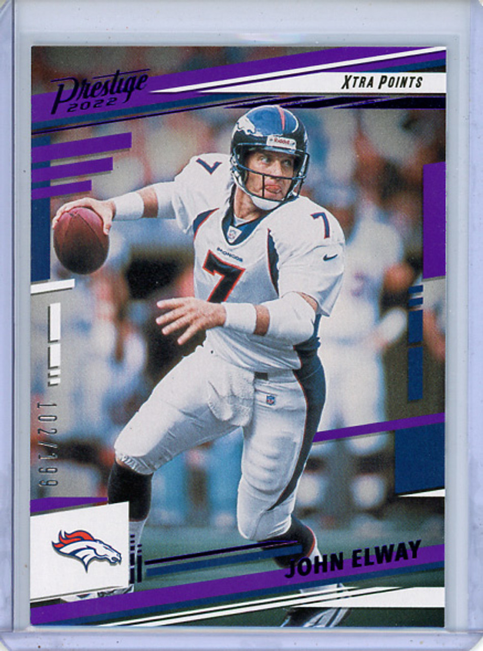 John Elway 2022 Prestige #94 Xtra Points Purple (#102/199)