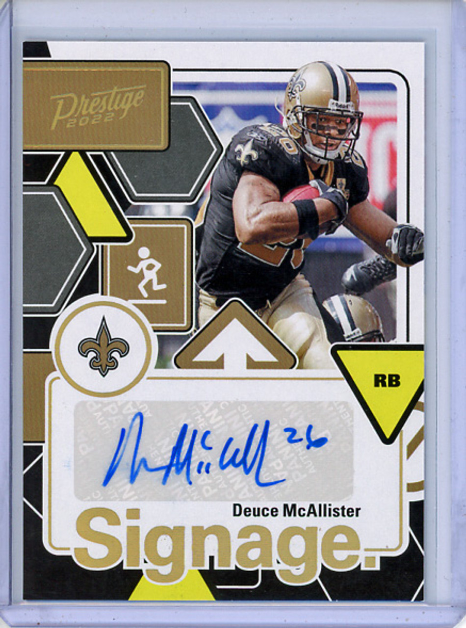 Deuce McAllister 2022 Prestige, Signage #SIG-DMC (1)