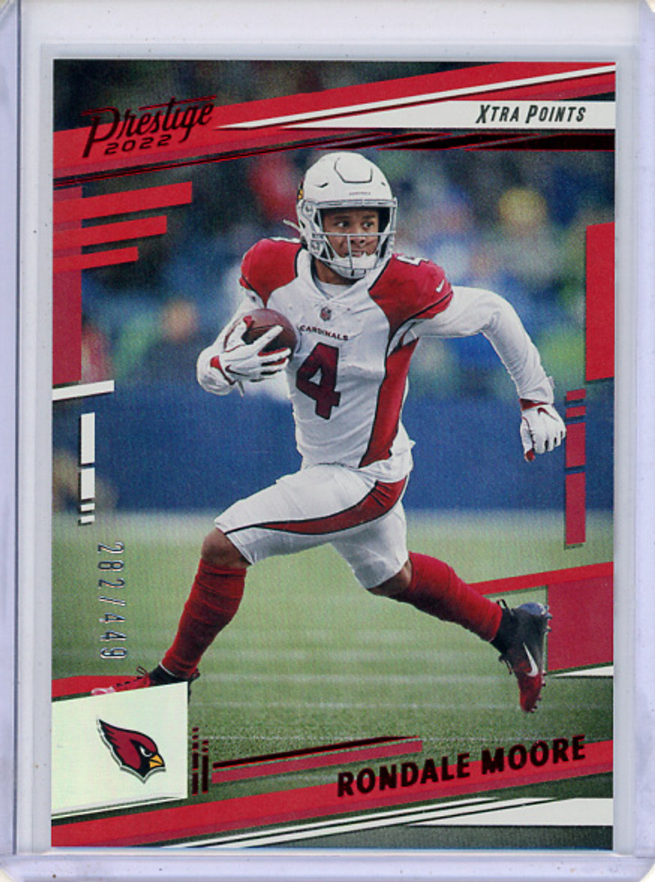 Rondale Moore 2022 Prestige #3 Xtra Points Premium Red (#282/449)