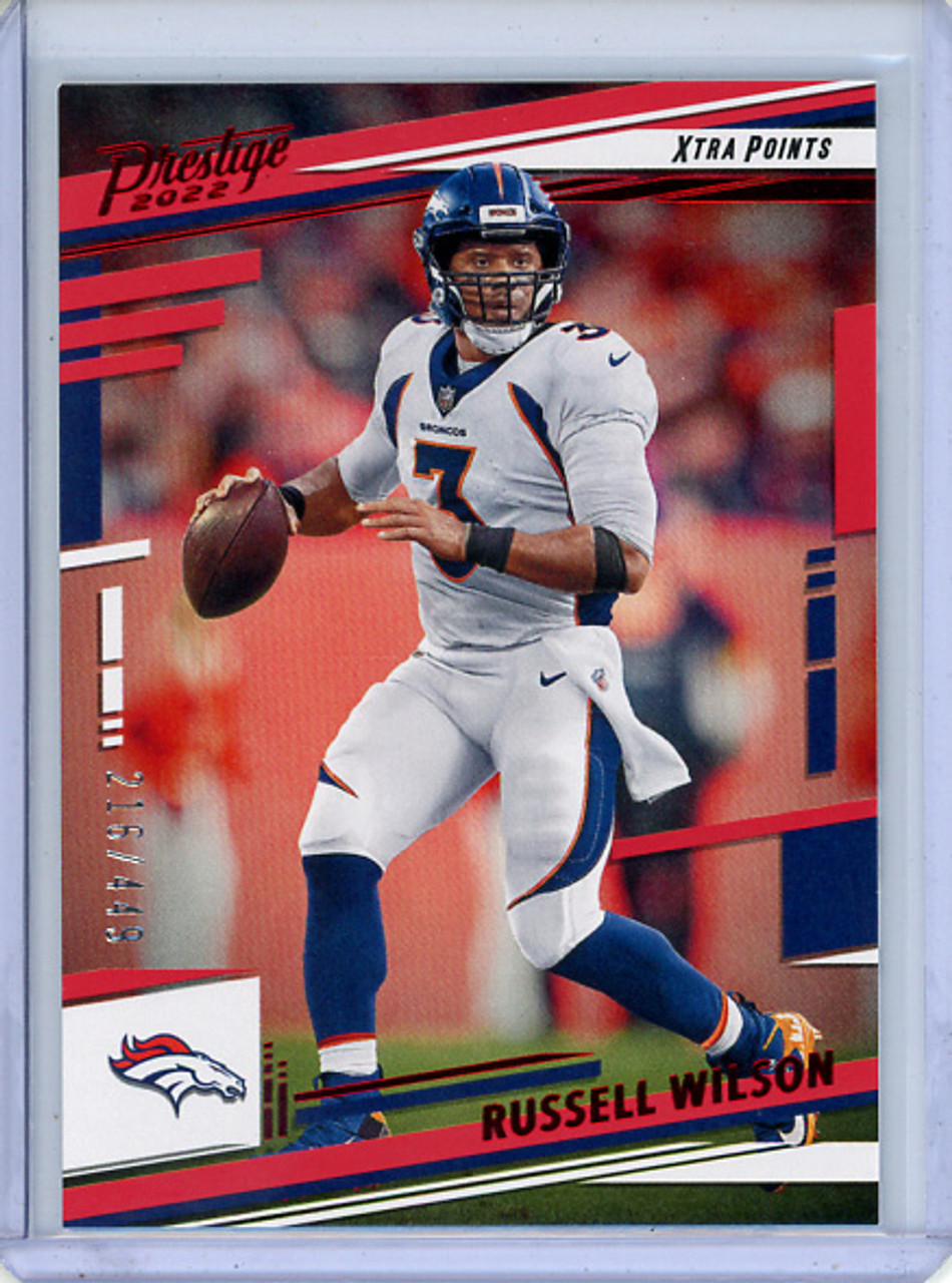 Russell Wilson 2022 Prestige #254 Xtra Points Red (#216/449)
