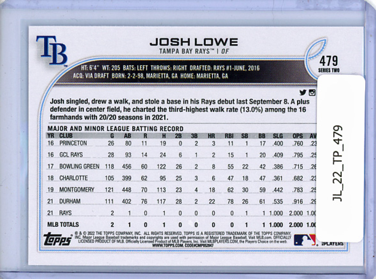 Josh Lowe 2022 Topps #479