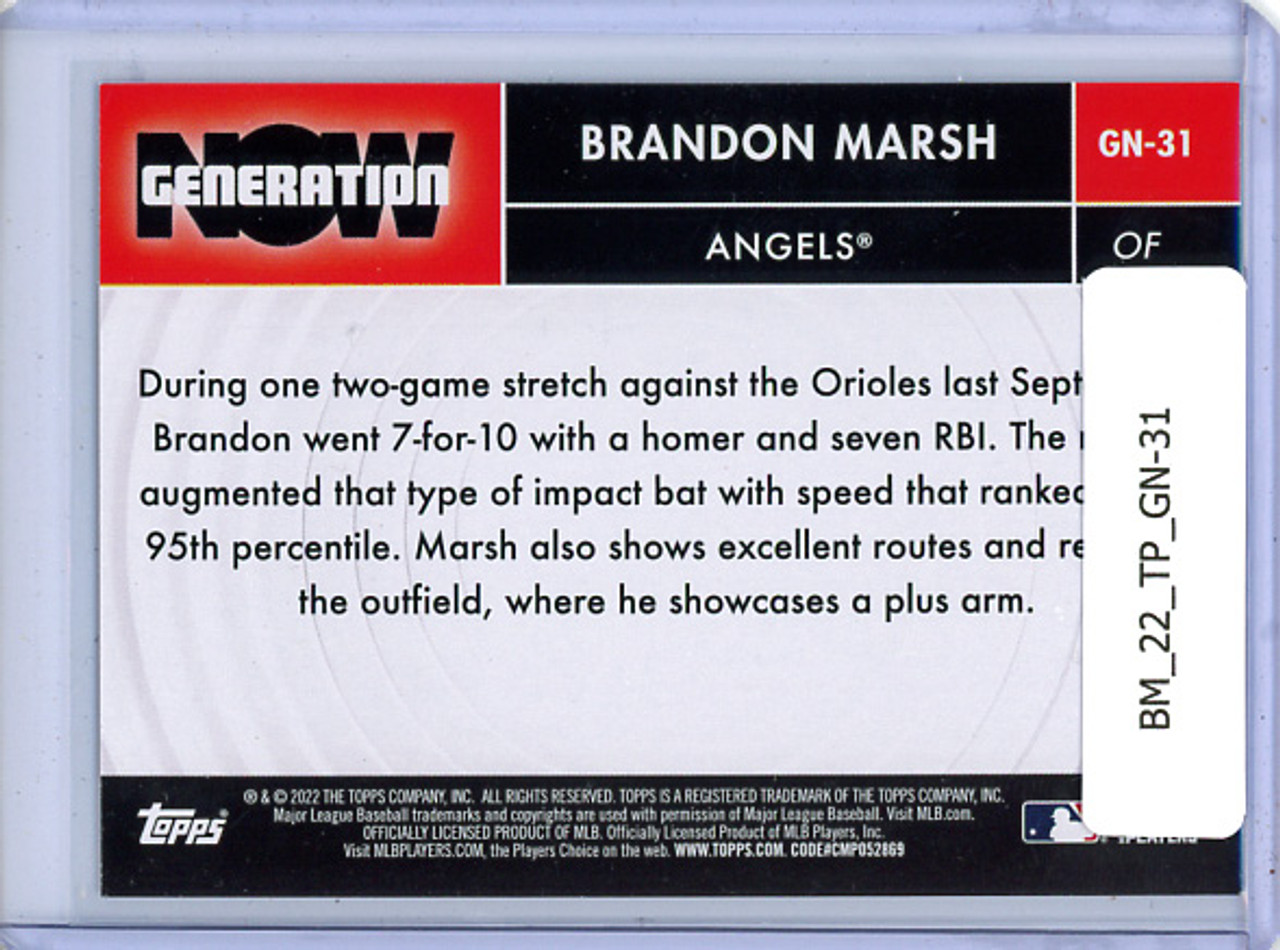 Brandon Marsh 2022 Topps, Generation Now #GN-31