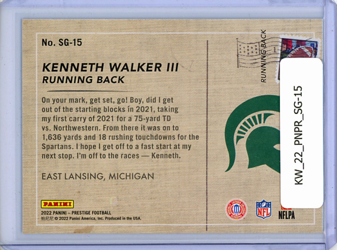 Kenneth Walker III 2022 Prestige, Season's Greetings #SG-15