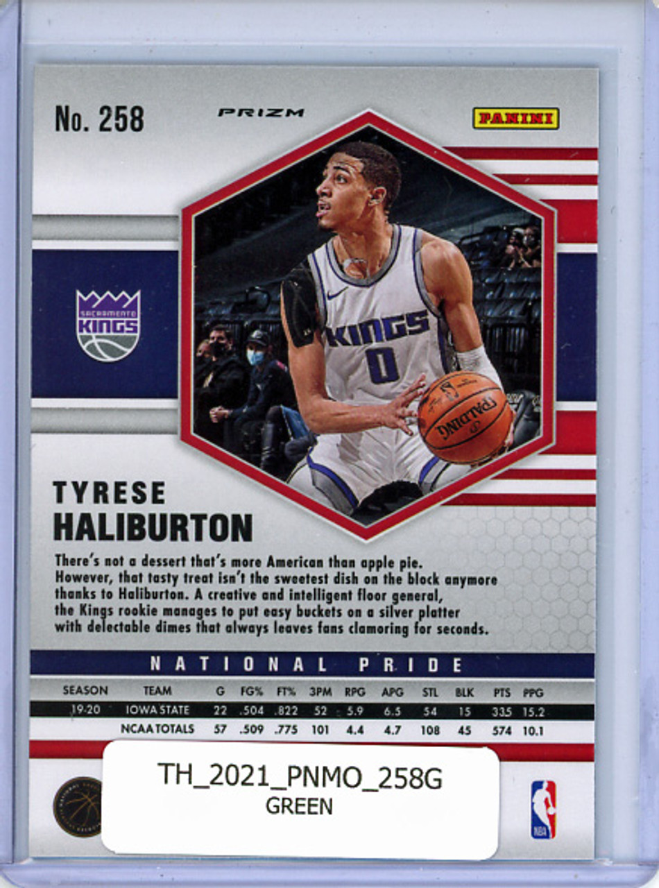 Tyrese Haliburton 2020-21 Mosaic #258 USA Green