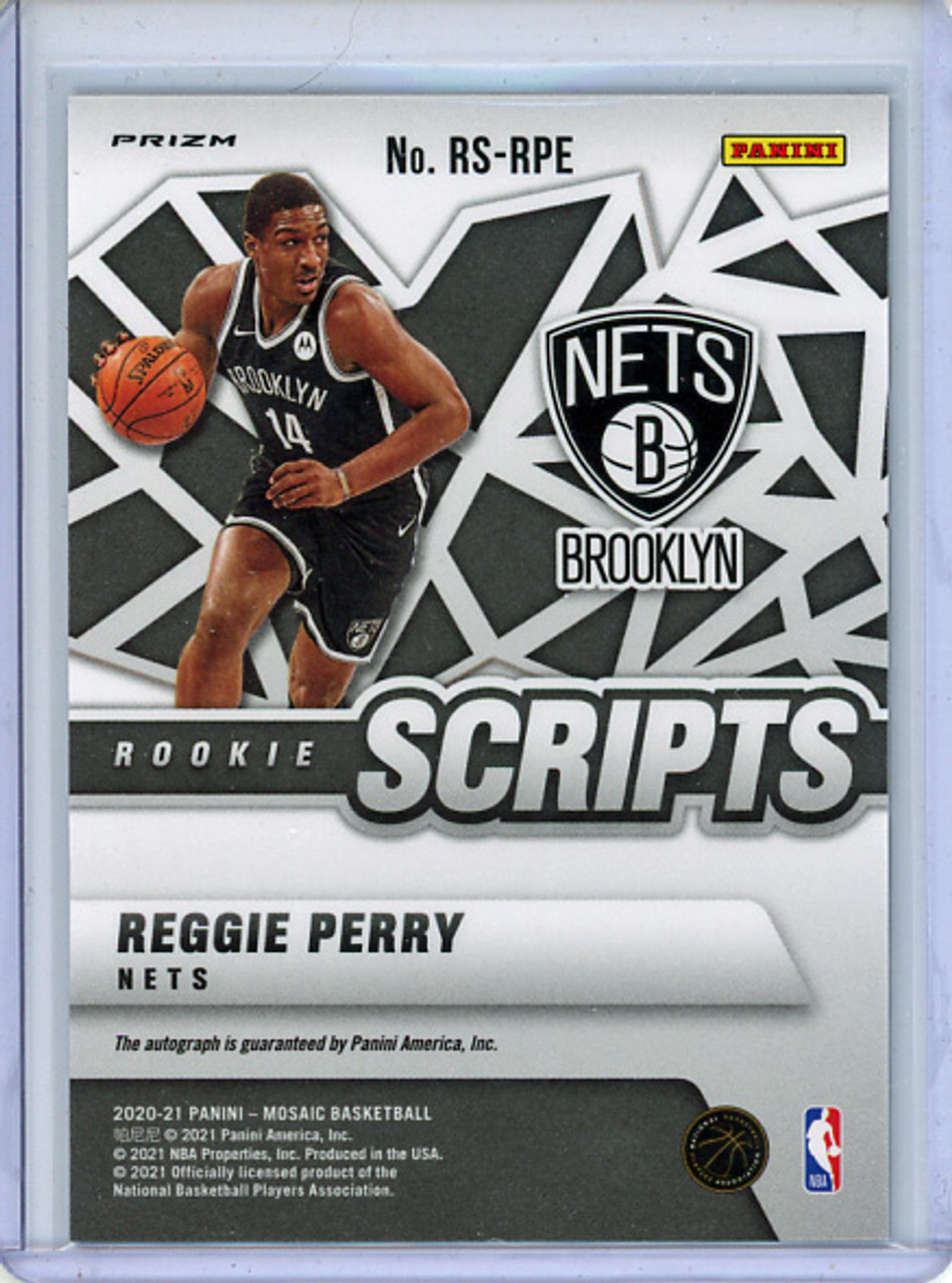 Reggie Perry 2020-21 Mosaic, Rookie Scripts #RS-RPE (1)