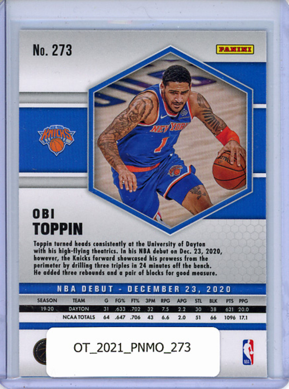 Obi Toppin 2020-21 Mosaic #273 NBA Debut