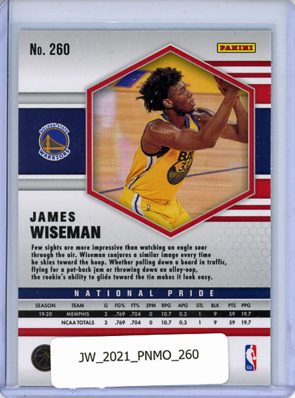 James Wiseman 2020-21 Mosaic #260 USA