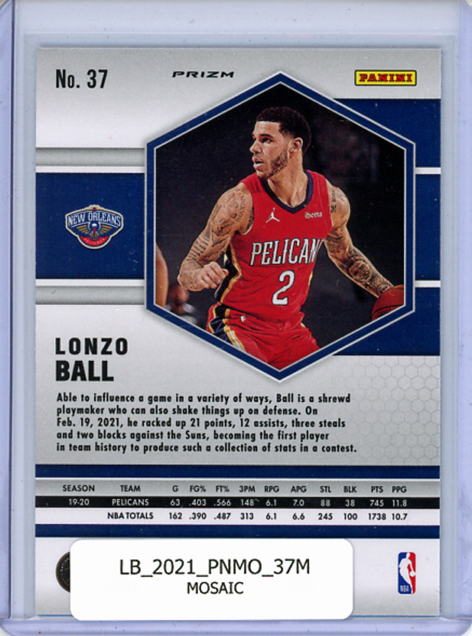 Lonzo Ball 2020-21 Mosaic #37 Mosaic