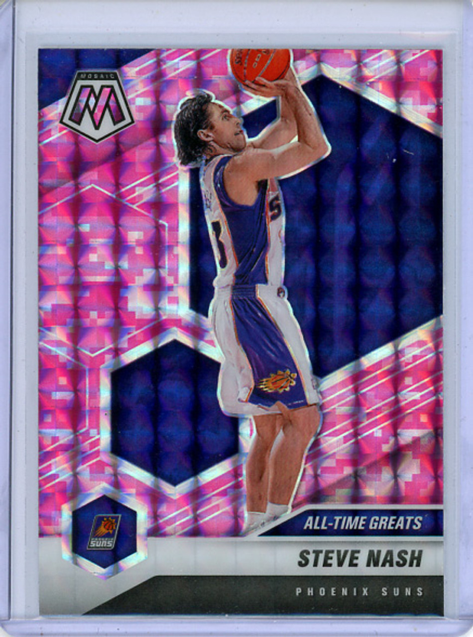 Steve Nash 2020-21 Mosaic #286 All-Time Greats Pink Camo