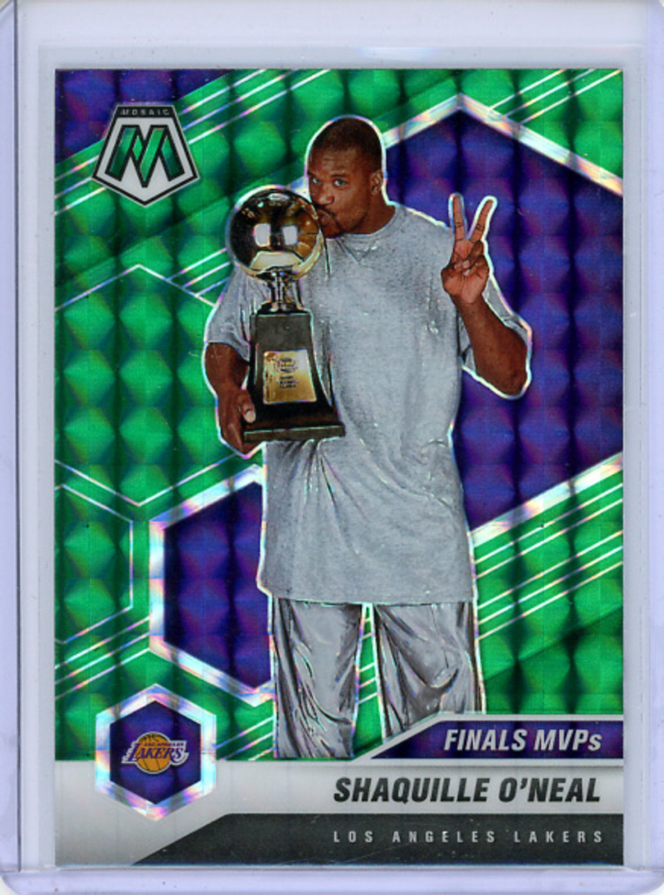 Shaquille O'Neal 2020-21 Mosaic #300 Finals MVPs Green