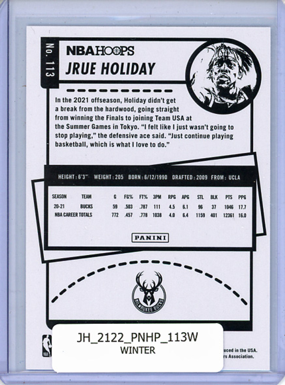 Jrue Holiday 2021-22 Hoops #113 Winter