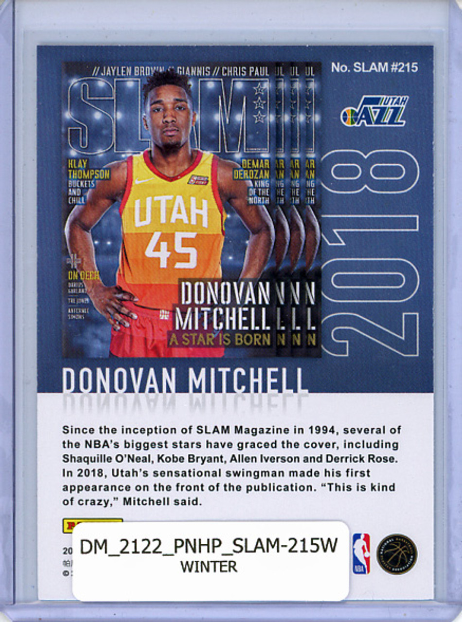 Donovan Mitchell 2021-22 Hoops, SLAM #215 Winter