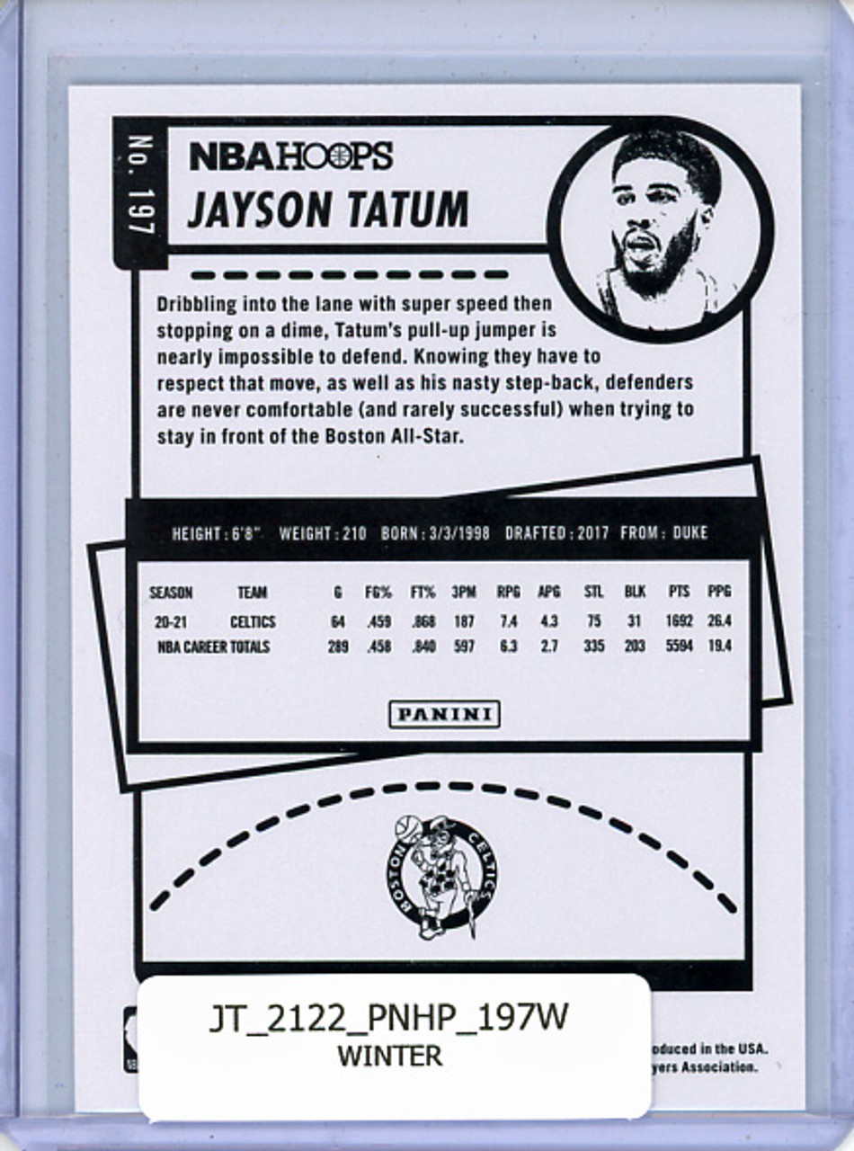 Jayson Tatum 2021-22 Hoops #197 Winter