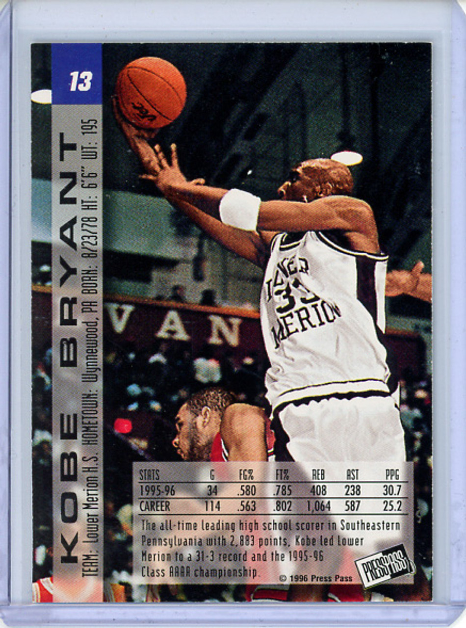 Kobe Bryant 1996 Press Pass #13 Swisssh (1)