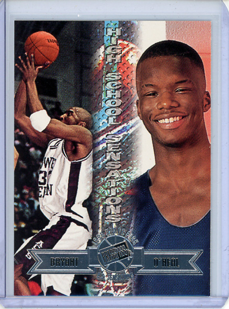 Kobe Bryant, Jermaine O'Neal 1996 Press Pass #44 High School Sensations Swisssh