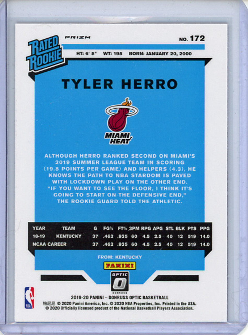 Tyler Herro 2019-20 Donruss Optic #172 Hyper Pink (1)