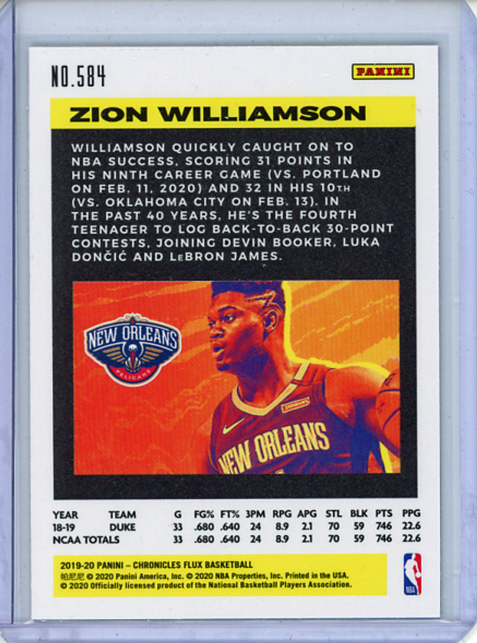 Zion Williamson 2019-20 Chronicles, Flux #584 (2)