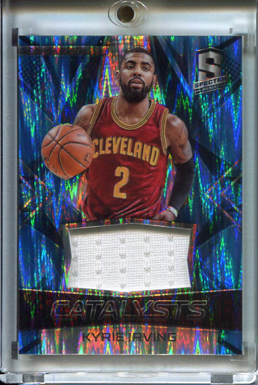 Kyrie Irving 2016-17 Spectra, Catalysts Materials #8 Neon Blue (#96/99)