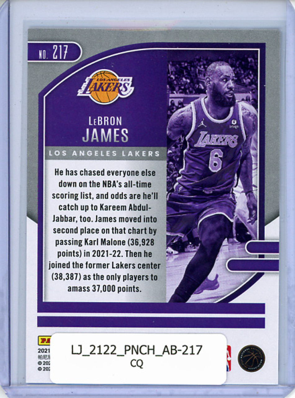 LeBron James 2021-22 Chronicles, Absolute #217 (CQ)