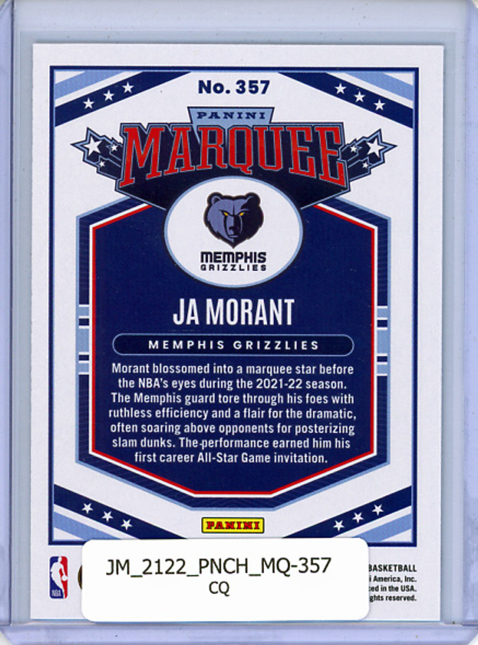 Ja Morant 2021-22 Chronicles, Marquee #357 (CQ)