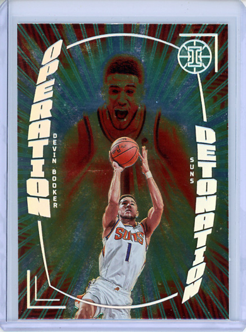 Devin Booker 2021-22 Illusions, Operation Detonation #30 Emerald (CQ)