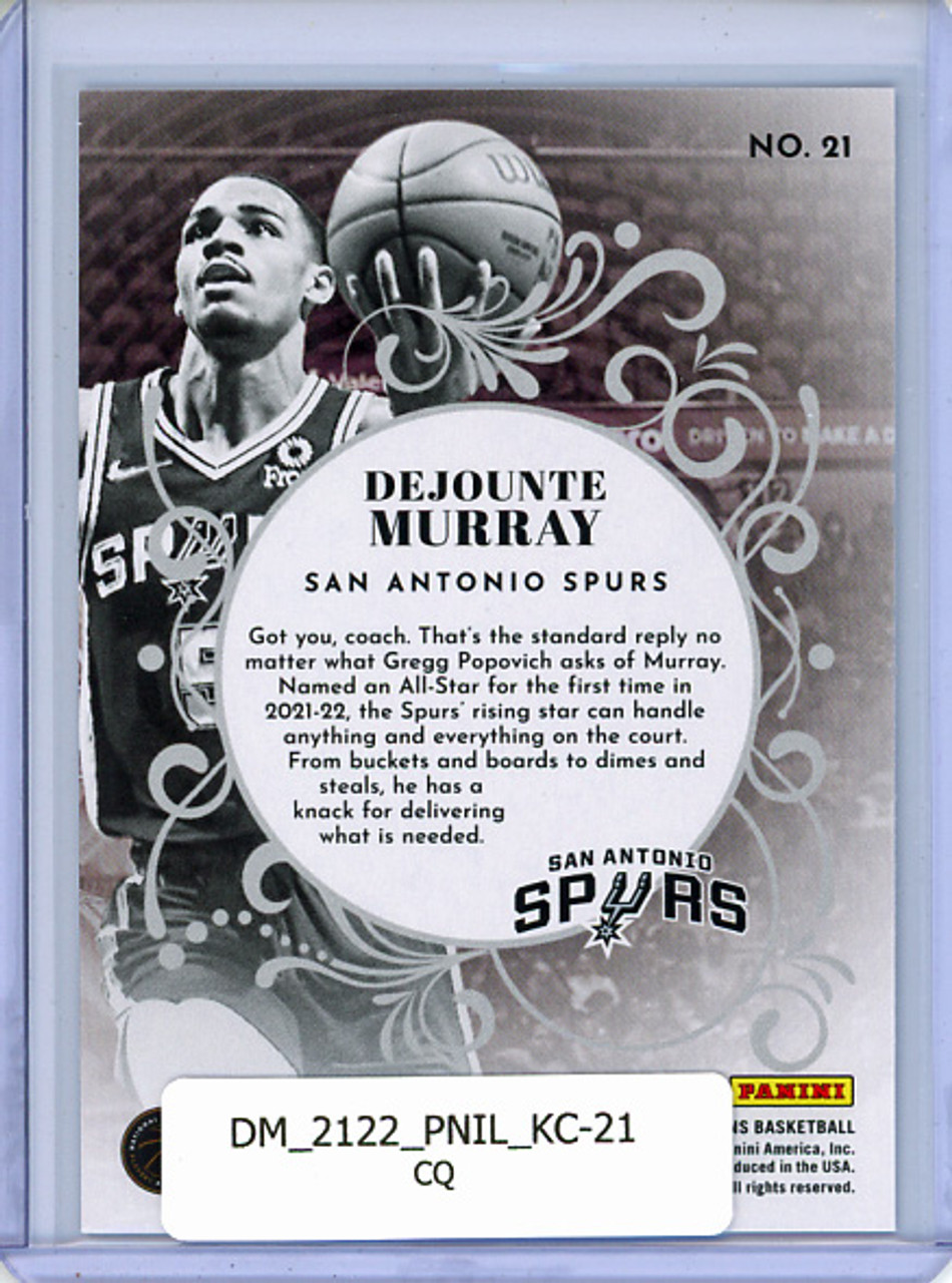 Dejounte Murray 2021-22 Illusions, King of Cards #21 (CQ)