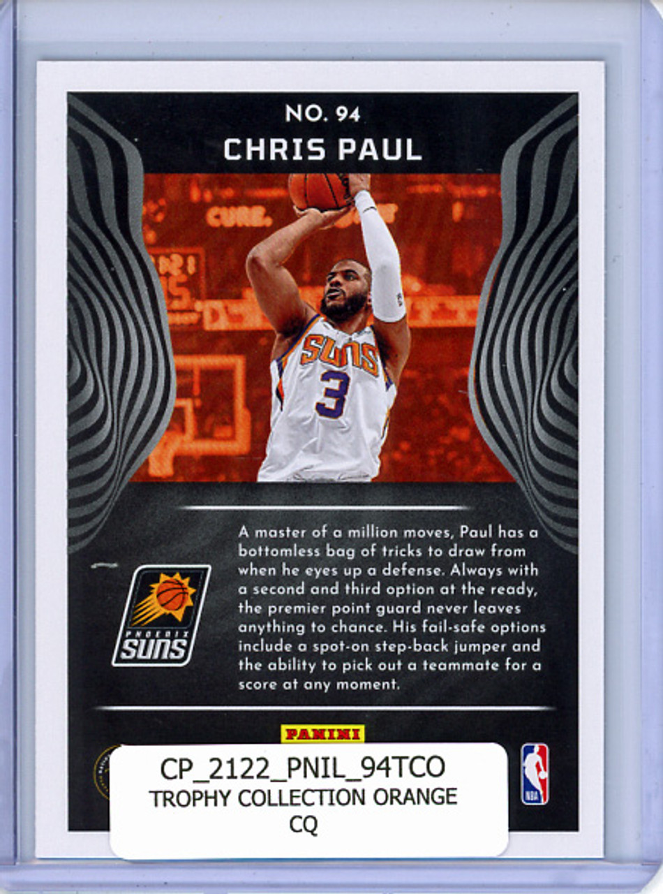 Chris Paul 2021-22 Illusions #94 Trophy Collection Orange (CQ)
