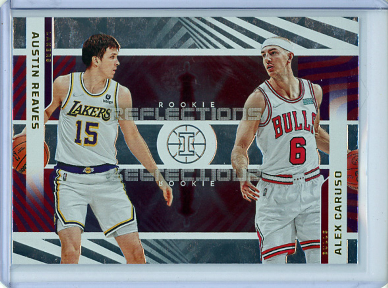 Austin Reaves, Alex Caruso 2021-22 Illusions, Rookie Reflections #18 (CQ)