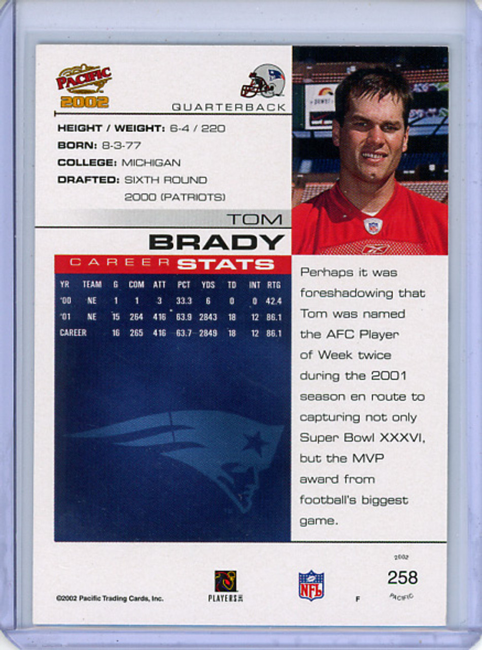 Tom Brady 2002 Pacific #258 (1) (CQ)