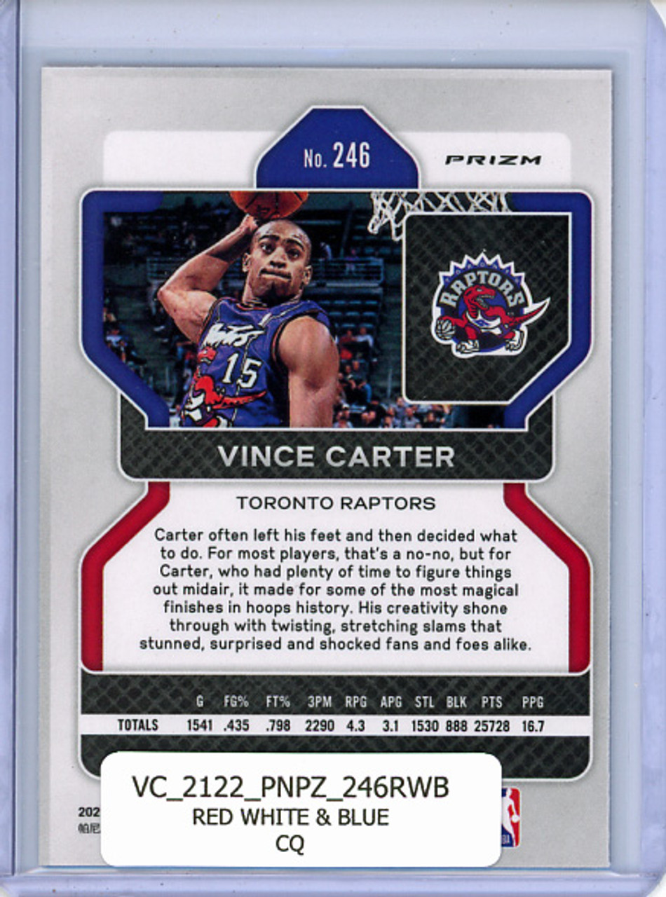 Vince Carter 2021-22 Prizm #246 Red White & Blue (CQ)