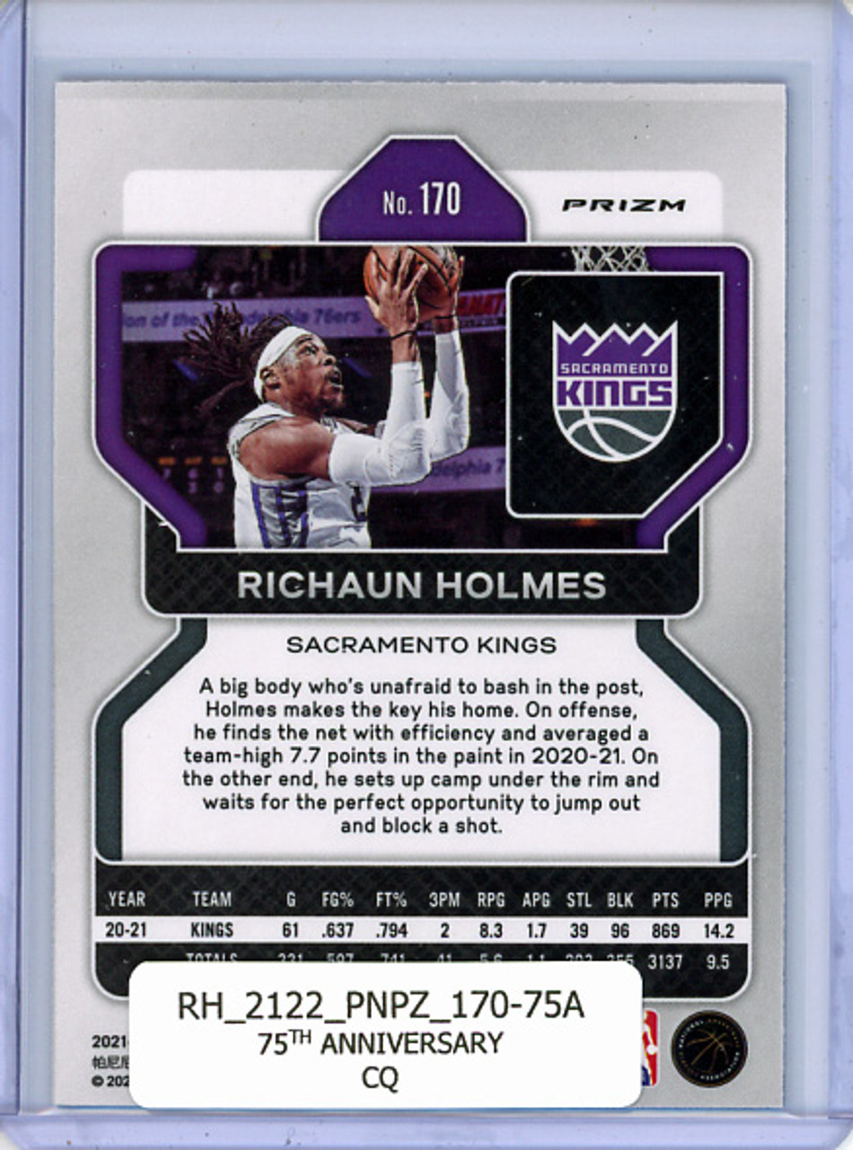 Richaun Holmes 2021-22 Prizm #170 75th Anniversary (CQ)